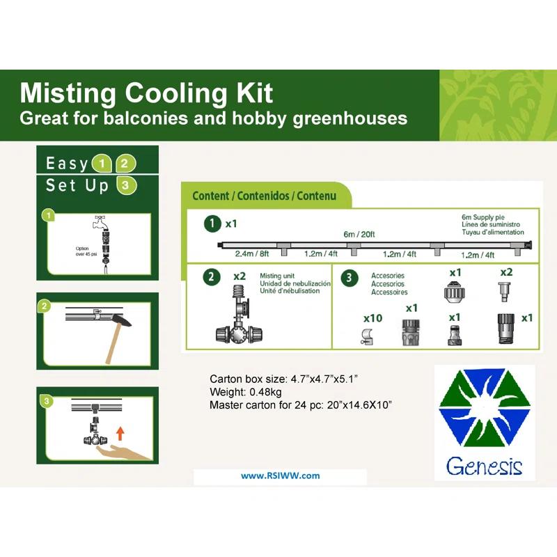 Riverstone Industries Genesis Mister Watering and Maintenance