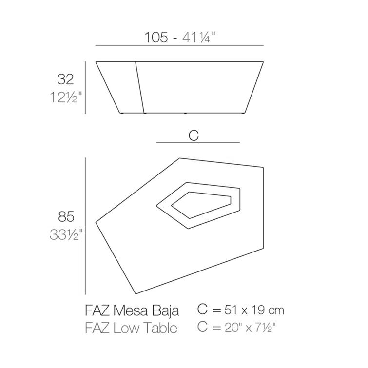 Faz Plastic Coffee Table