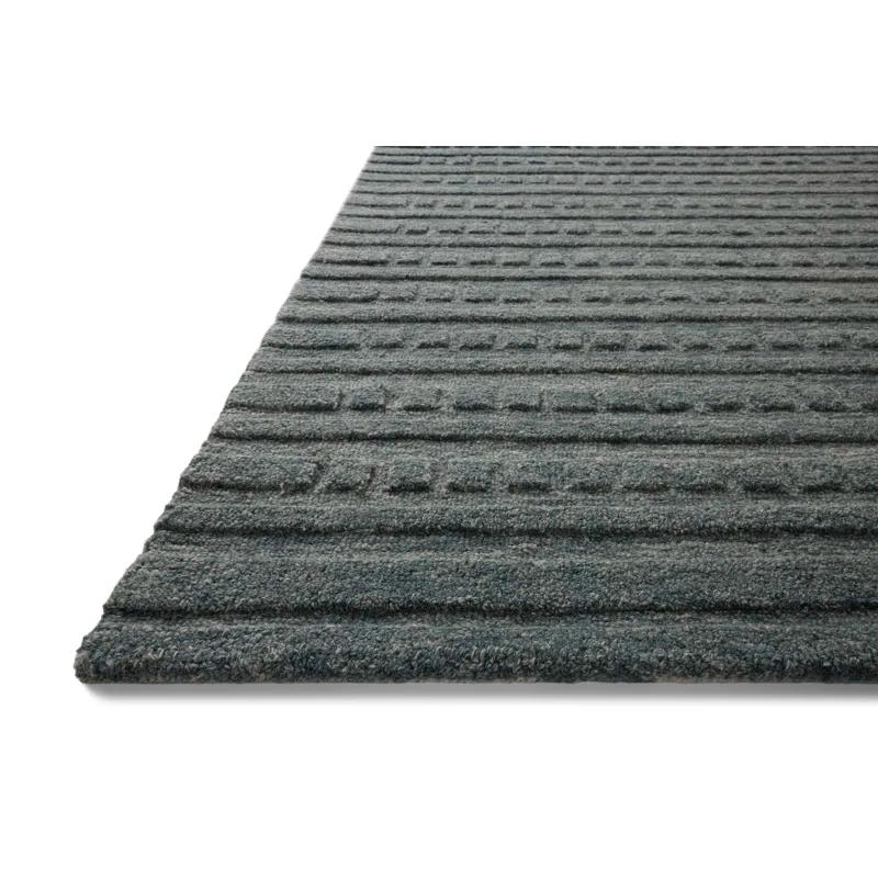 Bradley III Hand-Tufted Wool Rug by Chris Loves Julia x Loloi - Teal / 9'3" x 13'