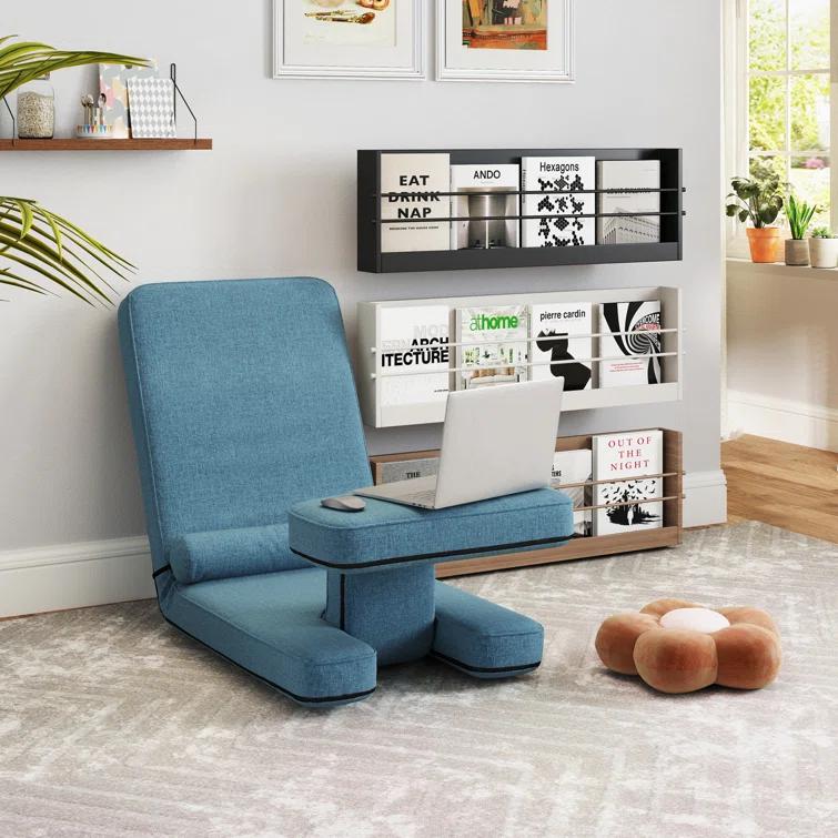 Latitude Run® Modern Sleeper Convertible Chair Adjustable Backrest Small Couch Bed For Living Room/Small Apartment