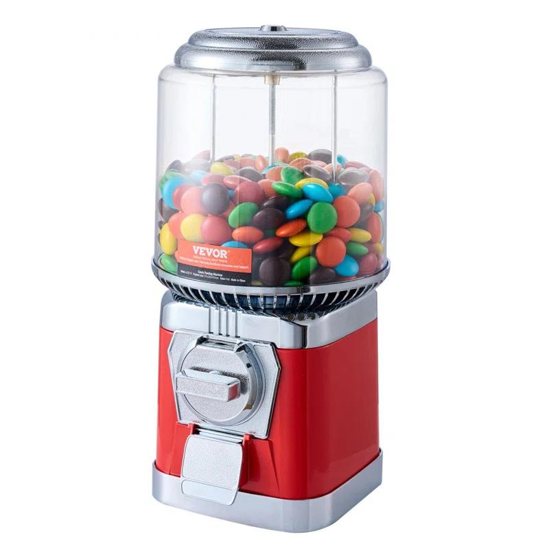 Stellweilan Tessberg 16"H Gumball Machine Vending Coin Bank Vintage Candy Dispenser PC Red