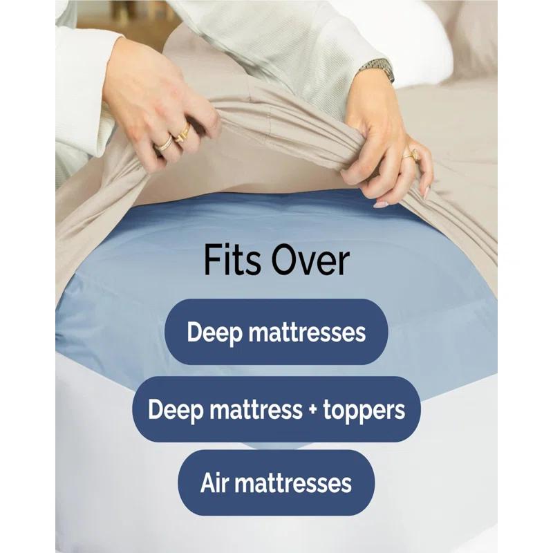 CGK Linens Extra Deep Pocket luxury Sheet Set - Solid Ultra Soft & Cooling Sheet Sets