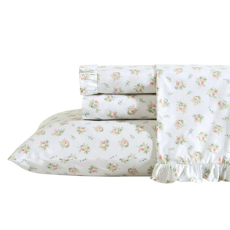 Laura Ashley Laura Ashley Printed Cotton Percale 2 Piece Pillowcase Set