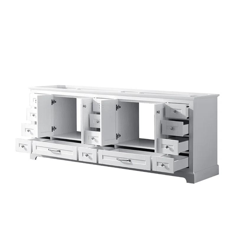 Lexora Dukes 84" Double Bathroom Vanity Base Only