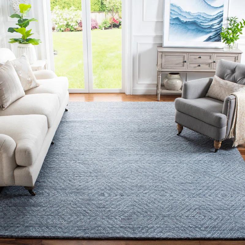 George Oliver Abstract Hand Tufted Performance Geometric Rug