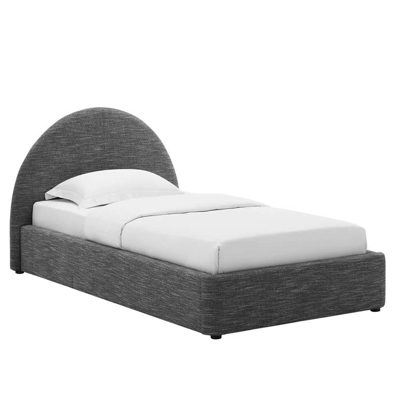 Modway Resort Performance Velvet Arched Round Platform Bed