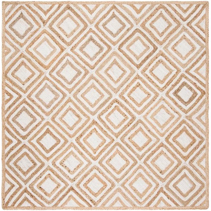 Highland Dunes Arria Hand Woven Jute Geometric Rug