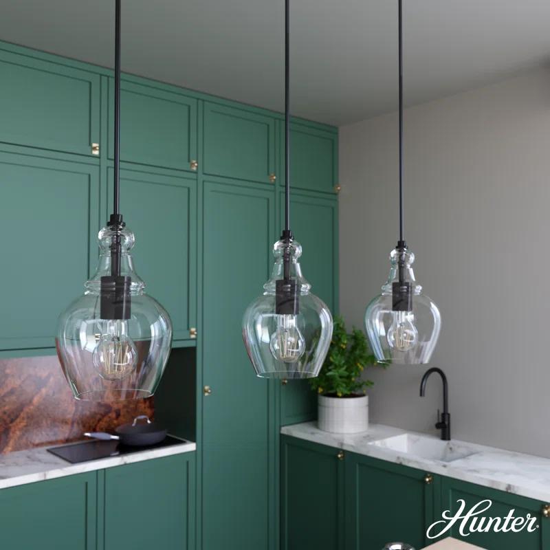 Hunter Fan Maple Park 3 Light Linear Bell Pendant