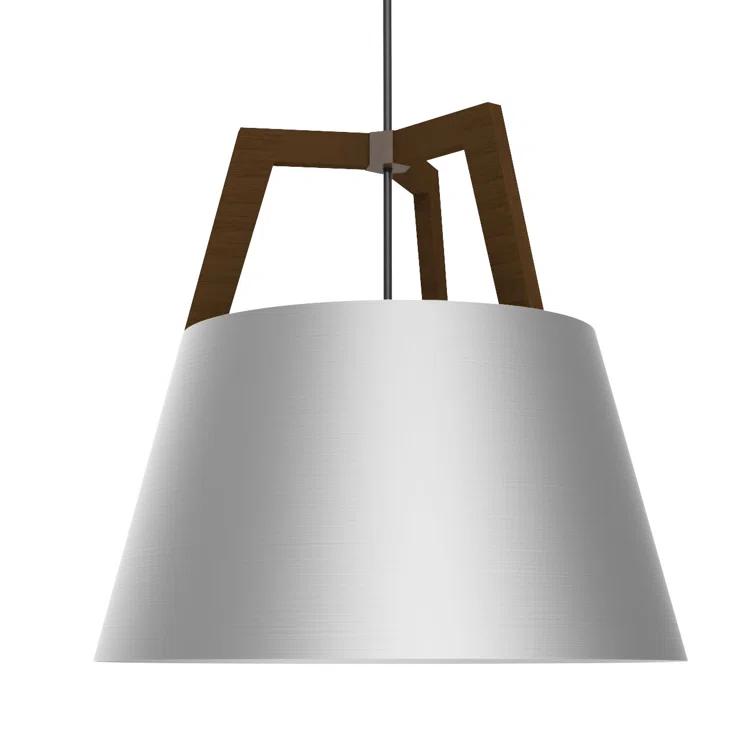 Imber 1-Light Mini Pendant in Oiled Walnut & Brushed Brass