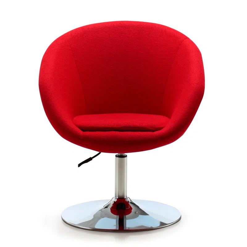 Ivy Bronx Sior Upholstered Swivel Barrel Chair