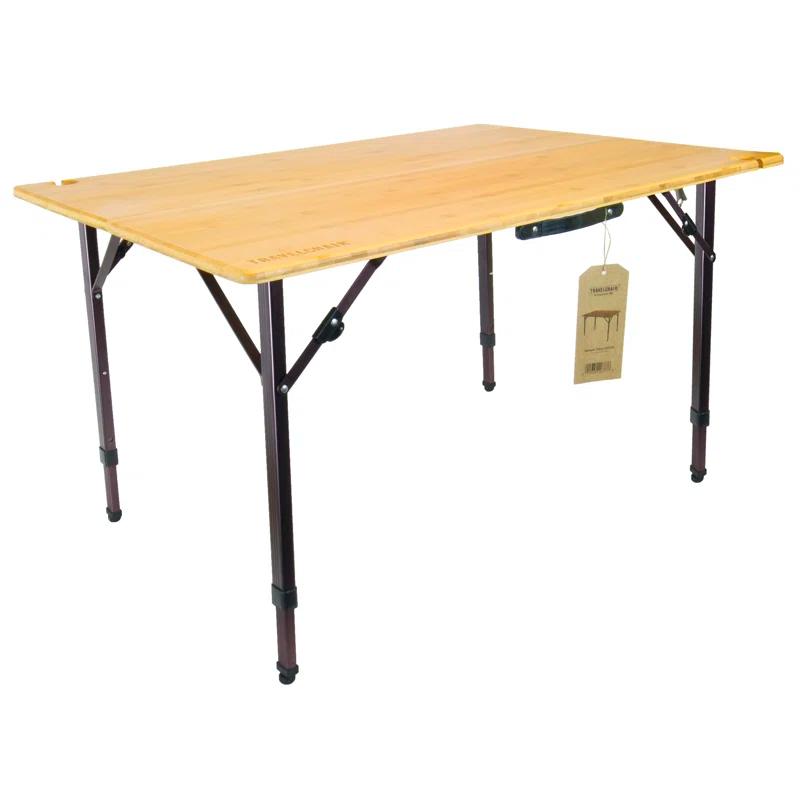 Kanpai Rectangular Bamboo Outdoor Folding Dining Table