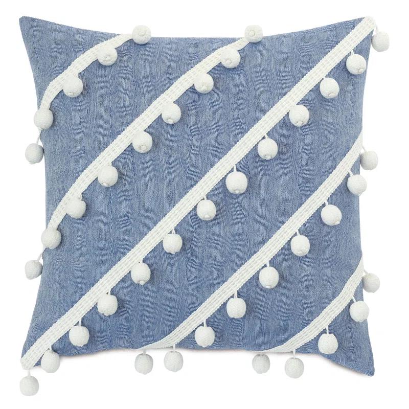 Eastern Accents Castaway Pom-poms Throw Pillow