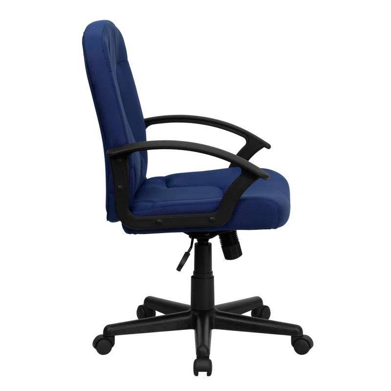 Flash Furniture Mid-Back Fabric Executive Swivel Office Chair with Nylon Arms (Set of 2)