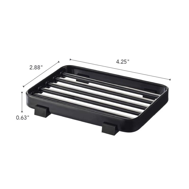 Yamazaki Home Yamazaki Home Soap Tray - Steel Holder Dish For Sink, Steel, Water Resistant, No Assembly Req.