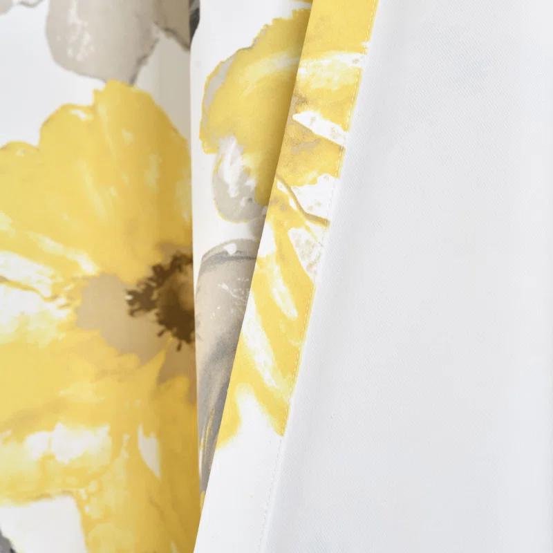 Lush Decor Leah Polyester Room Darkening Curtain Pair (Set of 2)