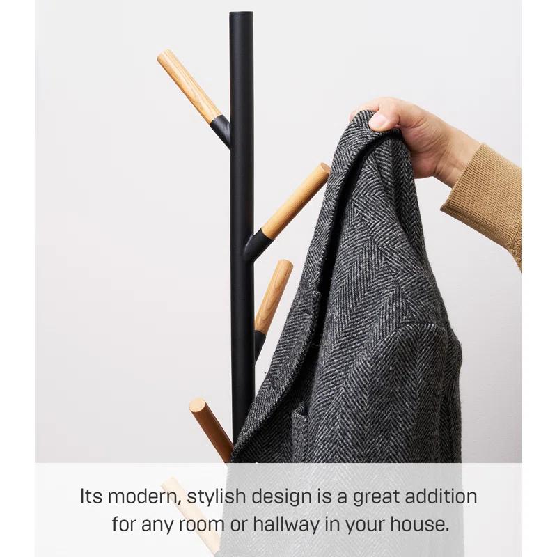 Yamazaki Home Coat Hanger, Steel, Weighted Base