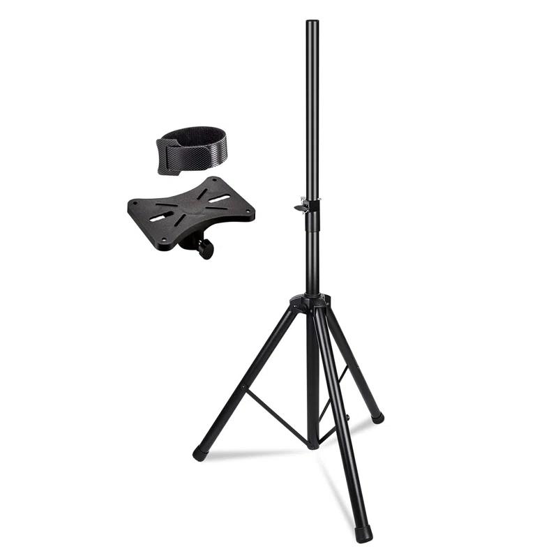 Inbox Zero 5 Core Speaker Stand Tripod Heavy Duty Adjustable Up to 72 Inch DJ Studio Monitor Stands Pole Mount
