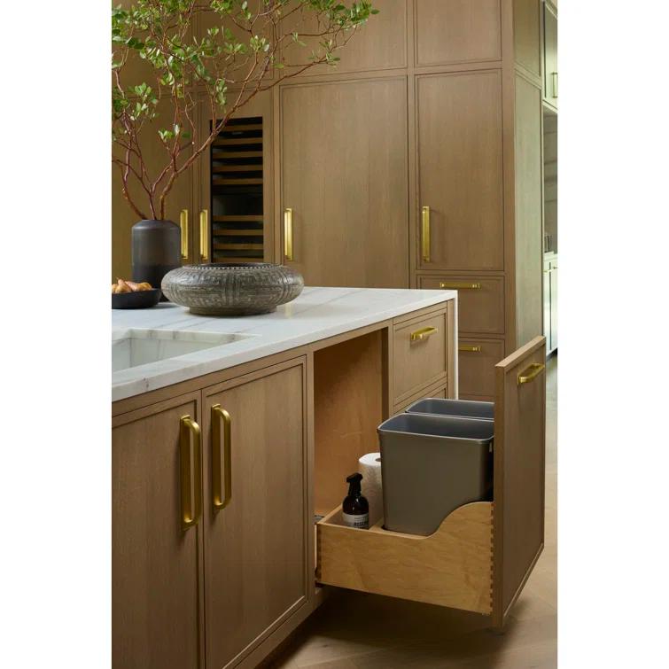 Rev-A-Shelf Wood Pullout Trash/Waste Container W/ Soft-Close