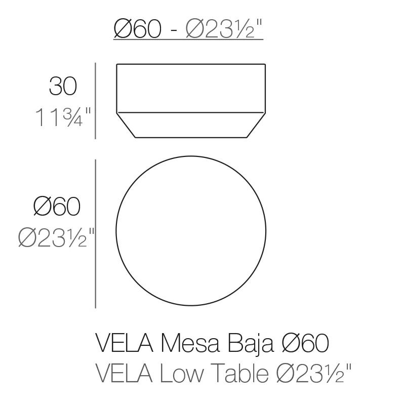 Vondom Vela Plastic Coffee Table
