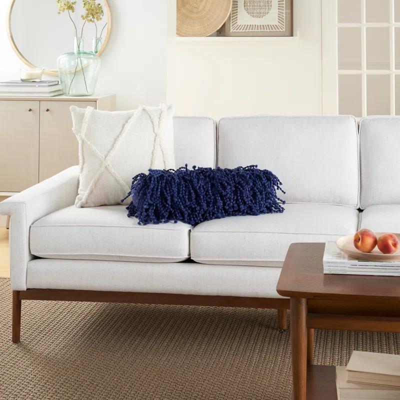 Mina Victory DC059-005020 Fringed Cotton Blend Reversible Throw Pillow