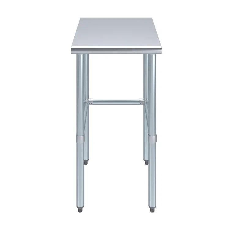 Amgood Stainless Steel Open Base Work Table