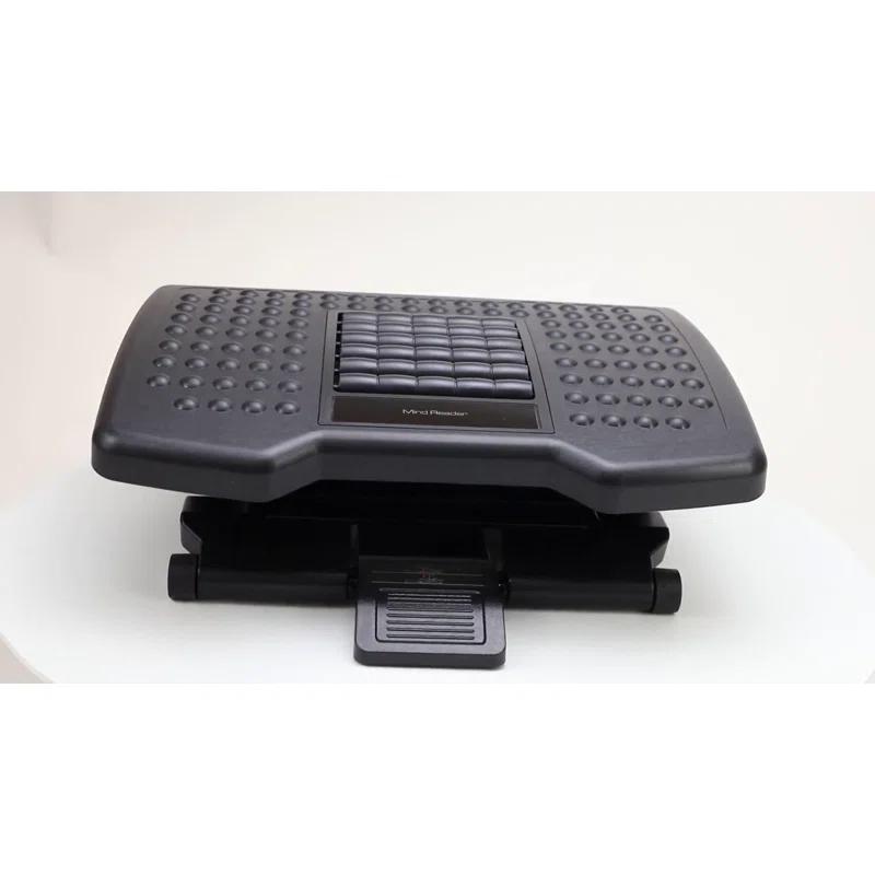 Mind Reader Mind Reader Foot Rest, Under Desk at Work, Ergonomic, Height Adjustable, Plastic, 18"L x 13"W x 6.75"H