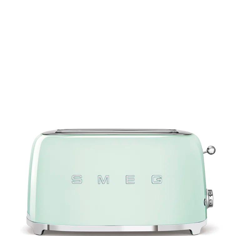 SMEG Pastel Green 4-Slice Long Slot Retro Toaster