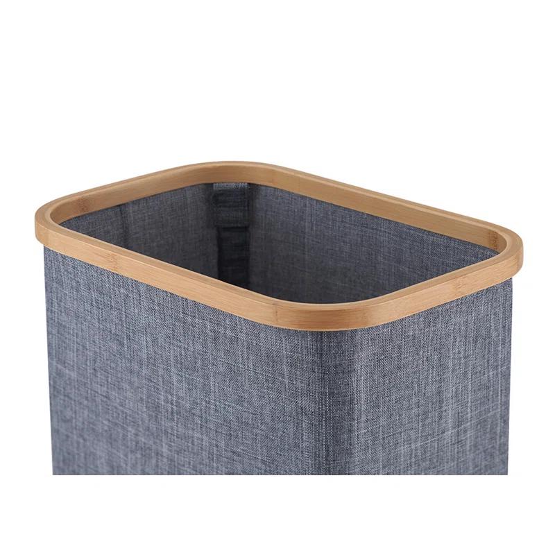 Trinity TRINITY 36 in. H x 30.7 in. H in. x 17.3 in. H Wood (Bamboo) 3-Bag Laundry Sorter