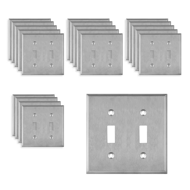 No Subject 2 - Gang Toggle Light Switch Standard Wall Plate
