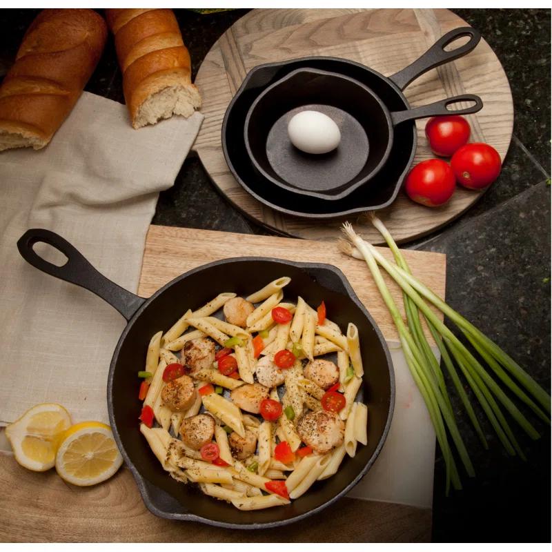 Bayou Classic Bayou Classic Seasoned Cast Iron Non-Stick Skillet Set