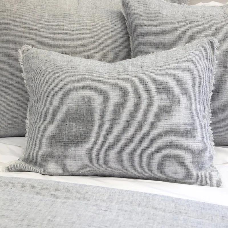 Logan Linen Duvet by Pom Pom at Home - Navy / Queen
