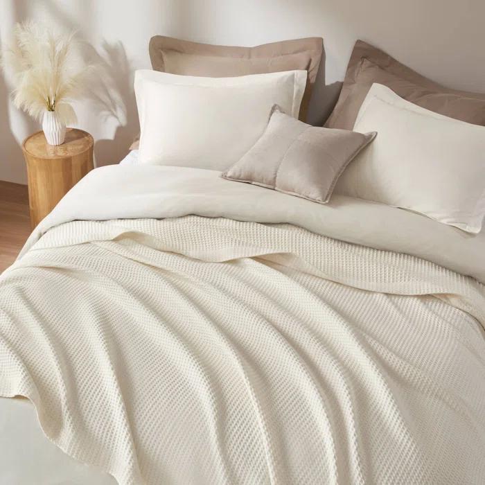 Waffle Weave Cotton Blanket