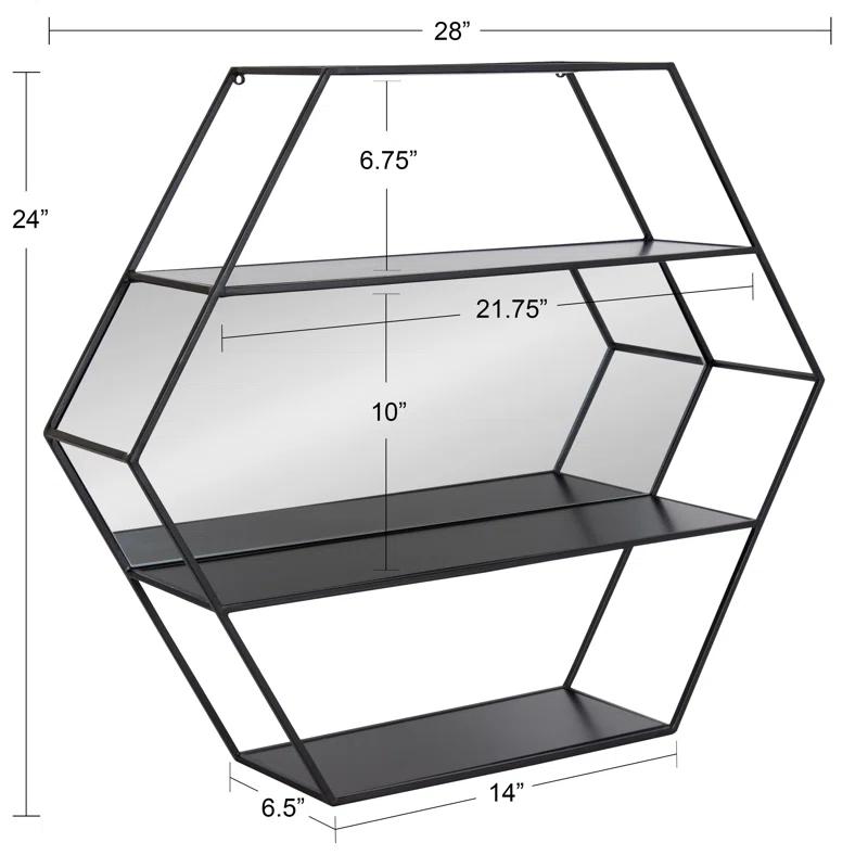 Celestia 3 Piece Hexagon Accent Shelf