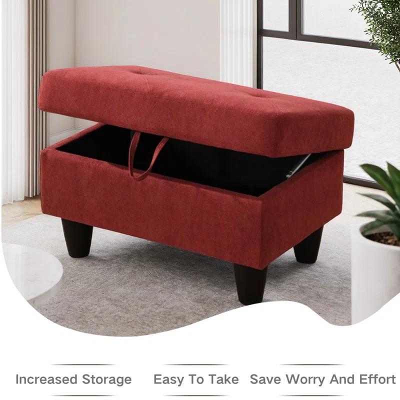 Mercer41 Rehmaan Upholstered Storage Bench