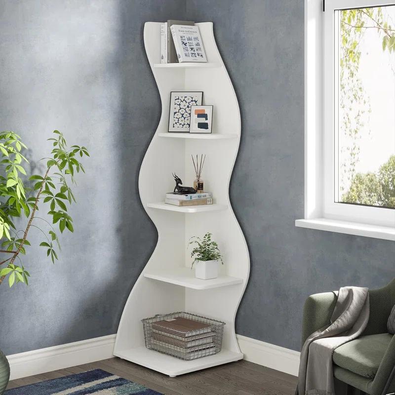 Millwood Pines Arhab Corner Bookcase