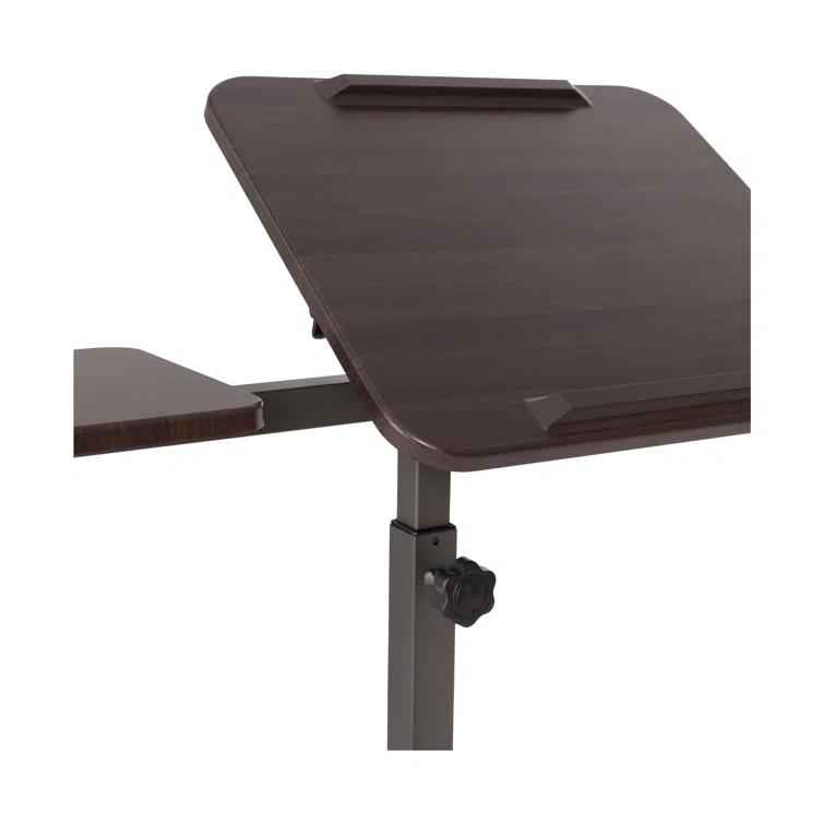 Seville Classics airLIFT Adjustable Height Rolling Tiltable Desk with Mouse Stand