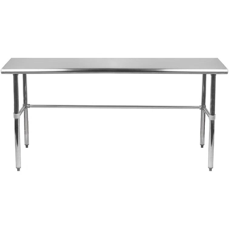 Amgood Stainless Steel Open Base Work Table