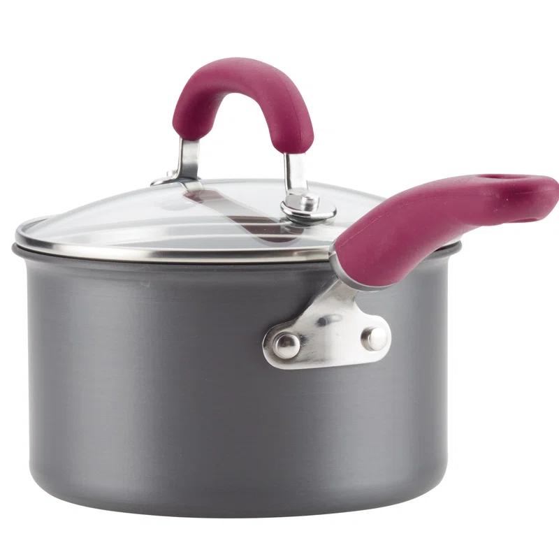 Rachael Ray Rachael Ray Create Delicious Hard Anodized Nonstick Cookware Induction Pots and Pans Set, 11 Piece