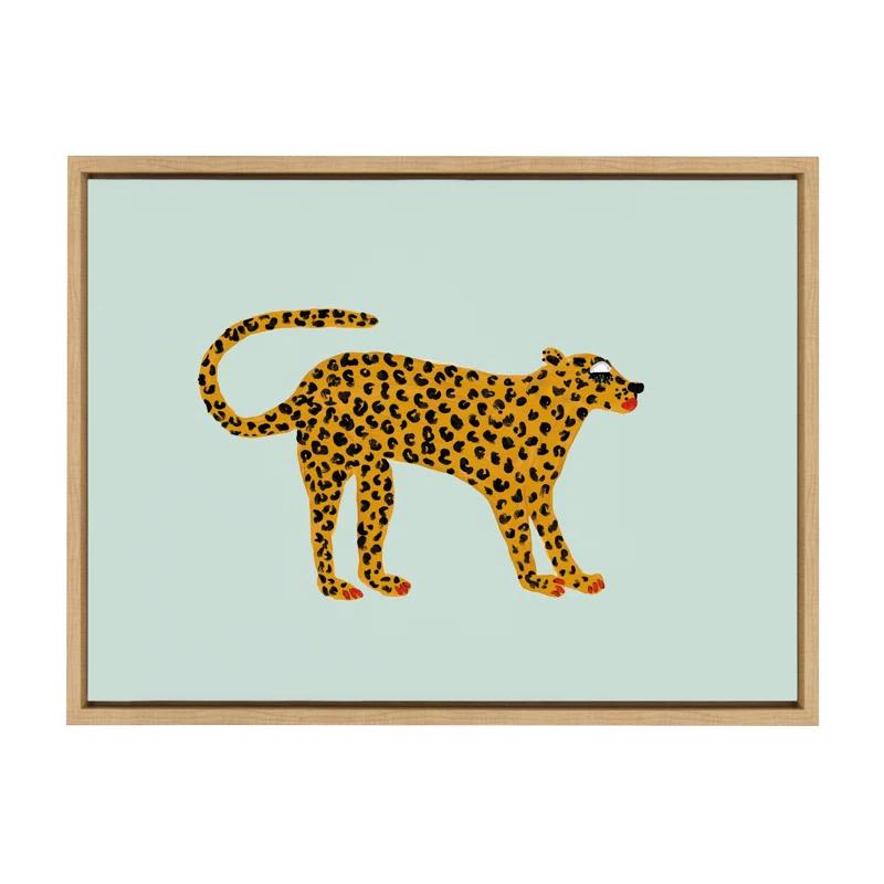 Kate and Laurel " Glam Cat V2 " by Kendra Dandy Of Bouffants And Broken Hearts Painting Print