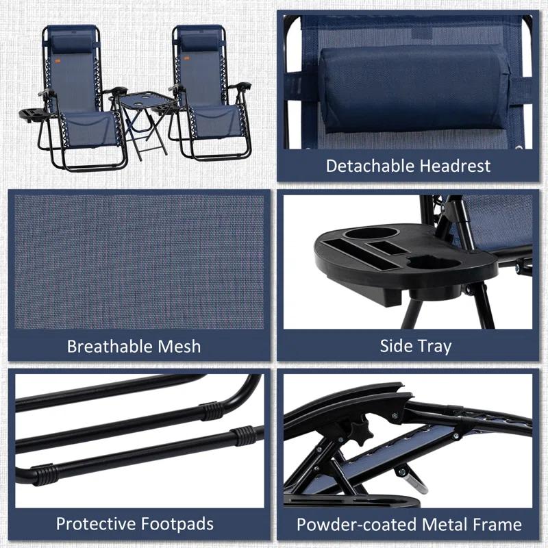Outsunny Folding Zero Gravity Chair