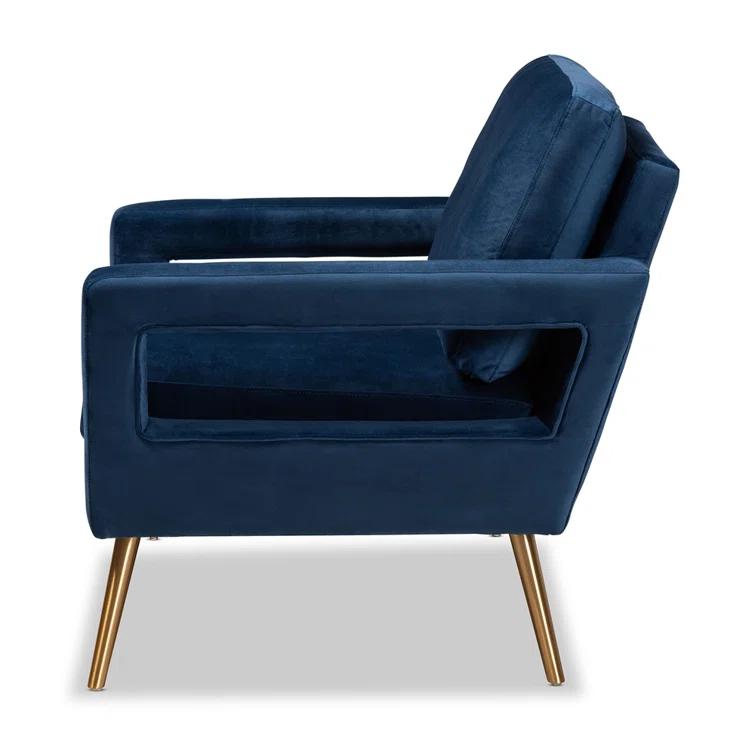 Everly Quinn Arbaaz Velvet Armchair