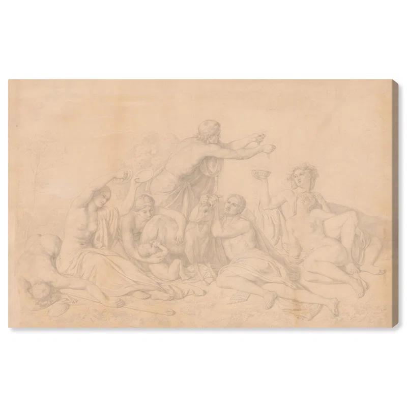 Art Remedy The Nursing of Jupiter Canvas Vintage Art by Art Remedy