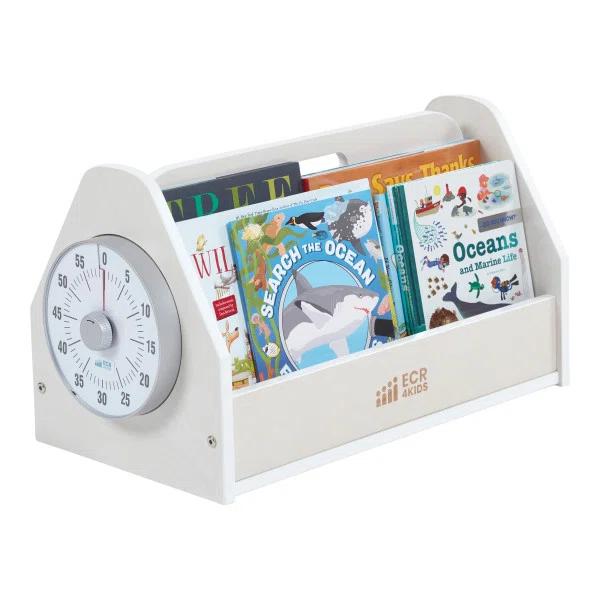 ECR4Kids ECR4Kids Double-Sided Book Caddy with Countdown Timer
