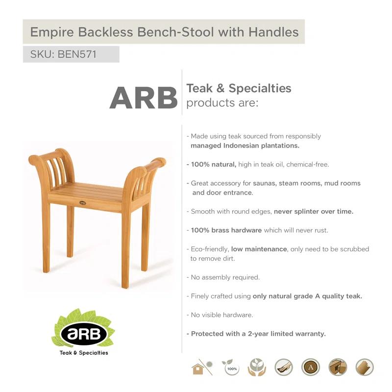 ARB Teak & Specialties Canora Solid Wood Bench