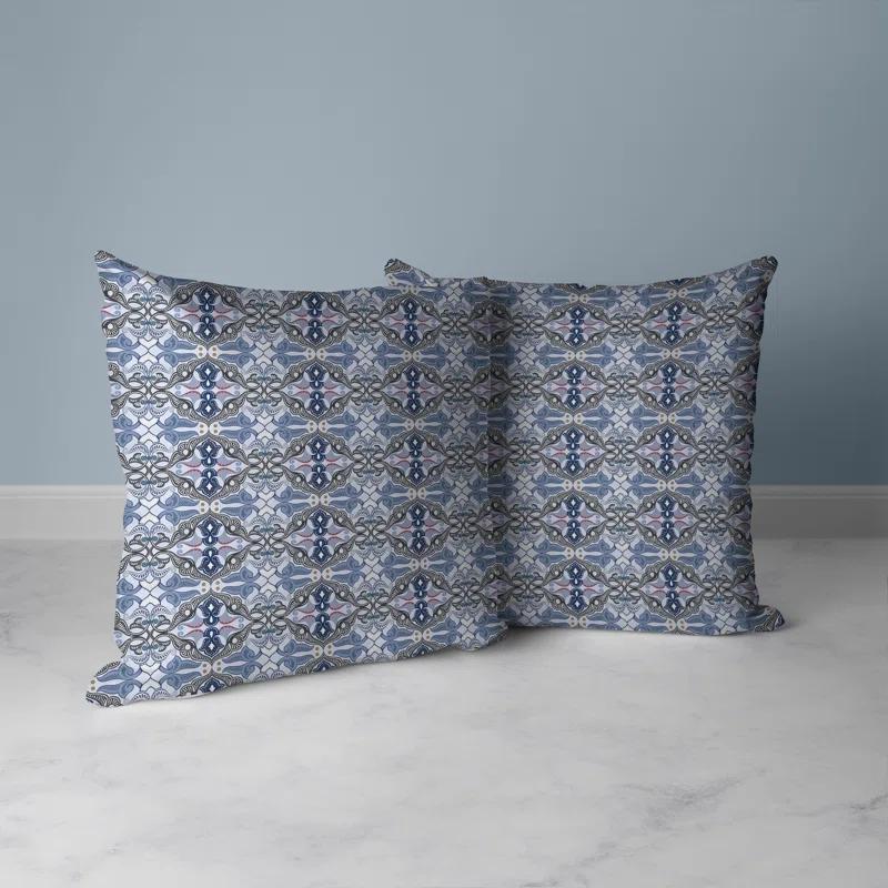 Amrita Sen Floral Elegance Floral Reversible Throw Pillow