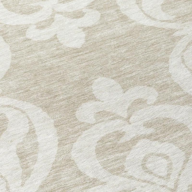 Chayden Washable Damask Indoor / Outdoor Rug