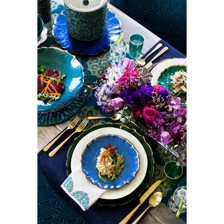 Viva by Vietri Baroque Glass No Pattern Charger