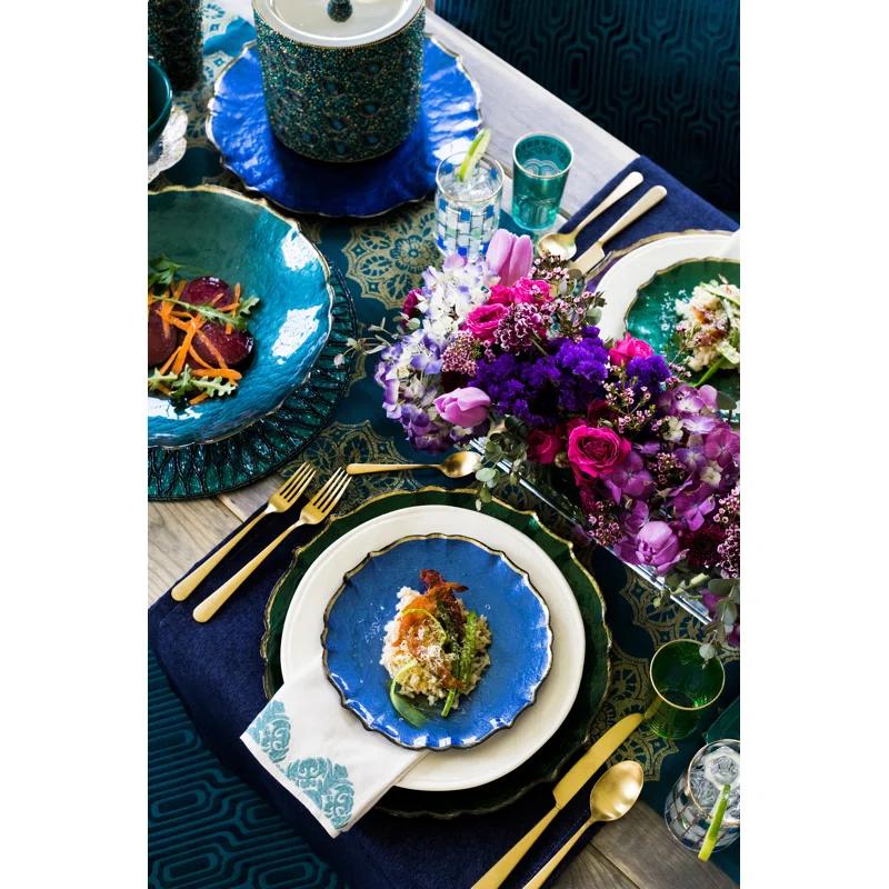 Viva by Vietri Baroque Glass No Pattern Charger