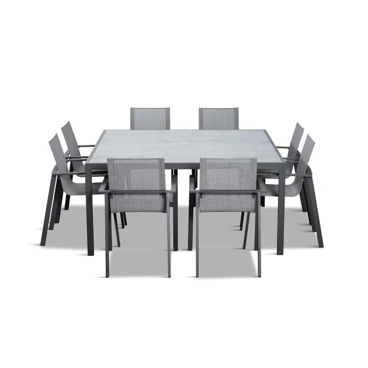 Placido Square 8 - Person Outdoor Dining Set