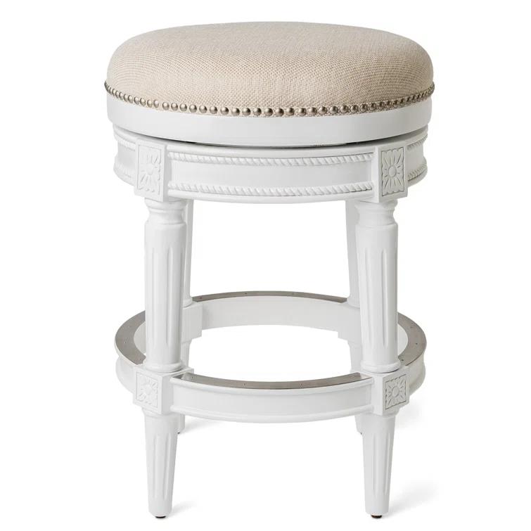 Maven Lane Maven Lane Pullman Backless Stool with Fabric Upholstery